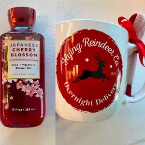 Bath & Body Works Japanese Cherry Blossom Shower Gel and Mug NWT